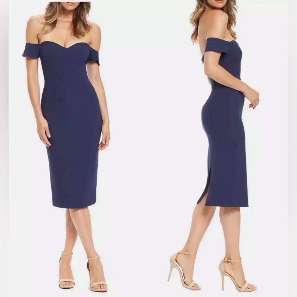NWT Dress The Population Size XXL Bailey Off The Shoulder Bodycon Dress